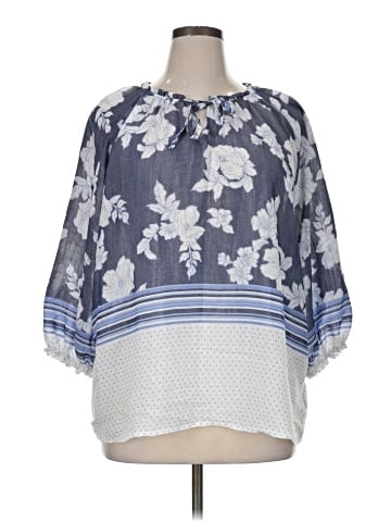 Como Vintage 3/4 Sleeve Blouse (view 1)