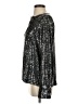 Zara Metallic Silver Long Sleeve Blouse Size S - photo 5