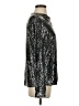 Zara Metallic Silver Long Sleeve Blouse Size S - photo 4