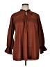 Entro Brown 3/4 Sleeve Blouse Size 1X - photo 1