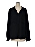 Nine West 100% Polyester Black Long Sleeve Blouse Size XL - photo 1