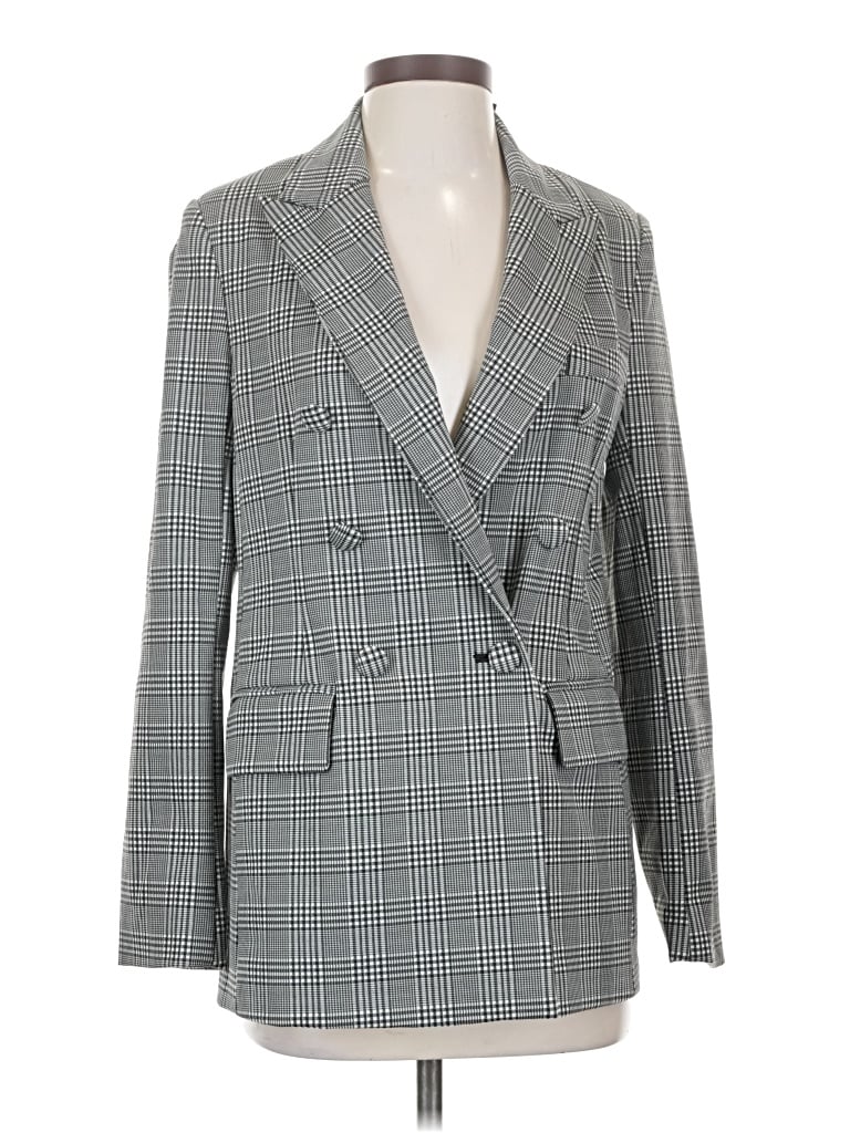 Pre-owned Forever 21 Blazer Jacket In Gray