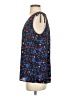 Ann Taylor LOFT Outlet 100% Polyester Polka Dots Blue Sleeveless Blouse Size S - photo 5