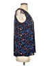 Ann Taylor LOFT Outlet 100% Polyester Polka Dots Blue Sleeveless Blouse Size S - photo 4