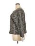 Current/Elliott 100% Cotton Animal Print Gray Pullover Sweater Size 2X (estimated) - photo 5