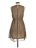 H&M 100% Polyester Animal Print Brown Casual Dress Size 10 - photo 2