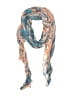 Unbranded Paisley Orange Blue Scarf One size - photo 1