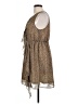H&M 100% Polyester Animal Print Brown Casual Dress Size 10 - photo 5