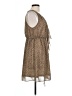 H&M 100% Polyester Animal Print Brown Casual Dress Size 10 - photo 4
