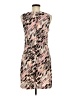 Gap 100% Polyester Animal Print Pink Cocktail Dress Size 6 - photo 2