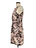 Gap 100% Polyester Animal Print Pink Cocktail Dress Size 6 - photo 5