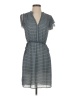 H&M 100% Polyester Stripes Gray Casual Dress Size XXS - photo 1