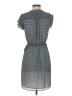 H&M 100% Polyester Stripes Gray Casual Dress Size XXS - photo 2