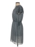 H&M 100% Polyester Stripes Gray Casual Dress Size XXS - photo 5