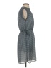 H&M 100% Polyester Stripes Gray Casual Dress Size XXS - photo 4