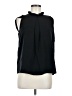 Saks Fifth Avenue 100% Polyester Black Sleeveless Blouse Size M - photo 1
