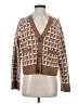 Jaeger Houndstooth Brown Cardigan Size S - photo 1