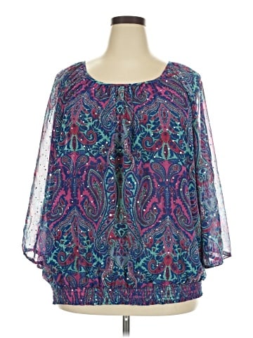 Cathy Daniels 3/4 Sleeve Blouse (view 1)