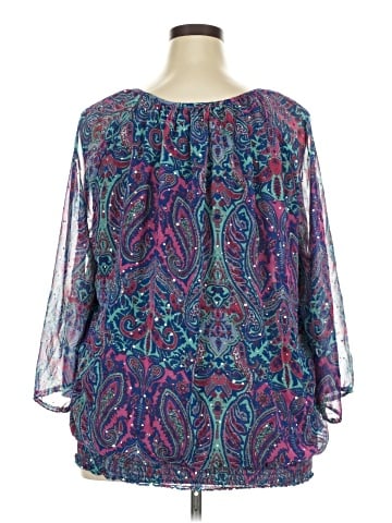 Cathy Daniels 3/4 Sleeve Blouse (view 2)