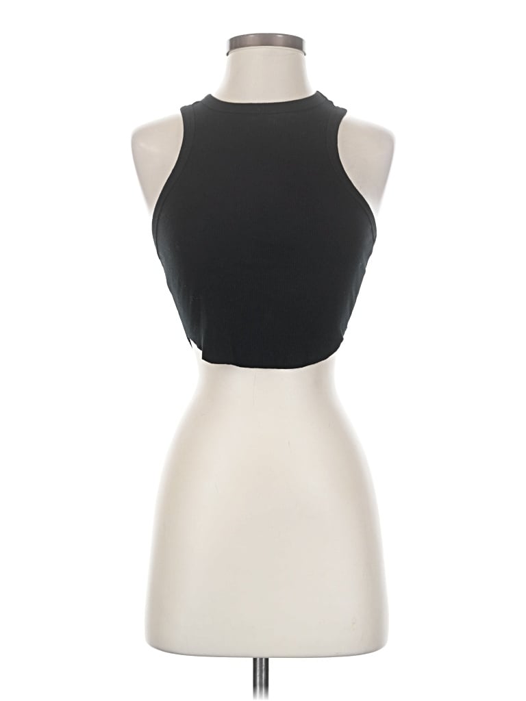 Pre-owned Wild Fable Tank Top Black Halter Neckline Tops