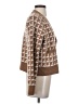 Jaeger Houndstooth Brown Cardigan Size S - photo 4
