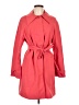 Assorted Brands 100% Polyester Red Trenchcoat Size L - photo 1