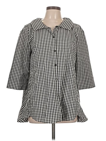 Ravel 3/4 Sleeve Button-Down Shirt (view 1)