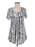 Unbranded Silver Short Sleeve Blouse Size M - photo 1