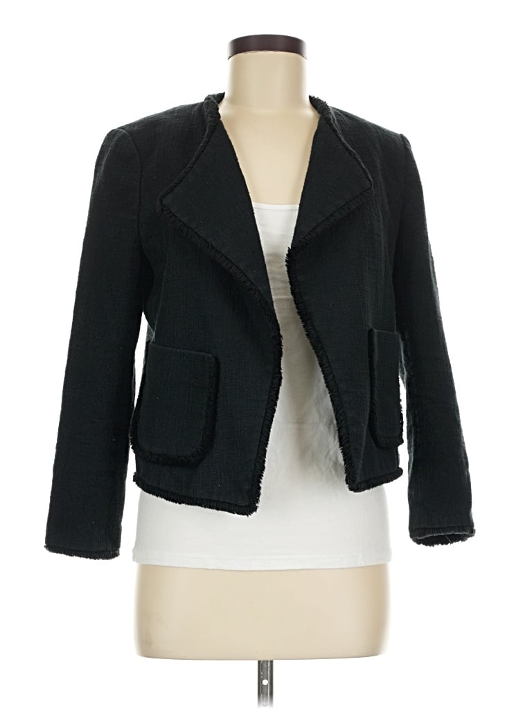 Pre-owned Ann Taylor Blazer Jacket In Black