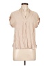 Cloth & Stone Tan Short Sleeve Blouse Size L - photo 1