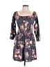 J for Justify Floral Gray Casual Dress Size L - photo 1