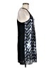 Jay Godfrey 100% Nylon Metallic Silver Cocktail Dress Size 8 - photo 4