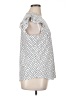 Adrianna Papell Polka Dots White Short Sleeve Top Size XL - photo 4