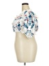 Shein Curve 100% Polyester White Short Sleeve Blouse Size 3X - photo 5