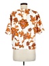MELLODAY Orange Short Sleeve Blouse Size M - photo 2
