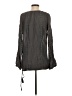 MONORENO Gray Long Sleeve Blouse Size S - photo 2