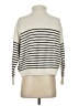 MNG Stripes Ivory Turtleneck Sweater Size S - photo 2