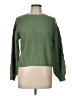 Shein 100% Acrylic Solid Green Pullover Sweater Size 10 - photo 1