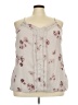 Maurices 100% Polyester Ivory Sleeveless Blouse Size 28 (4) - photo 1