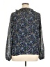 Lands' End 100% Polyester Blue 3/4 Sleeve Blouse Size 14 - 16 - photo 2