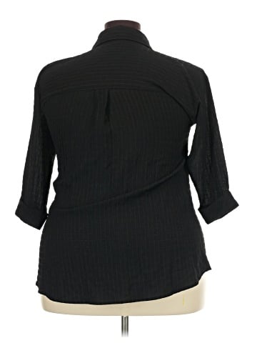 Olivia & Martin 3/4 Sleeve Button-Down Shirt (view 2)