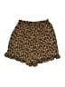 Hayden 100% Polyester Animal Print Gold Brown Shorts Size S - photo 2