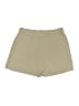 H&M 100% Polyester Solid Tan Khaki Shorts Size 10 - photo 2