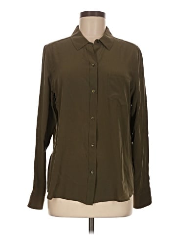 Rails Long Sleeve Silk Top (view 1)