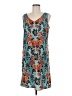 CAbi 100% Polyester Paisley Teal Casual Dress Size M - photo 1