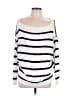 Unbranded Stripes White Pullover Sweater Size L (estimated) - photo 1