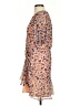 Ann Taylor LOFT 100% Polyester Print Tan Casual Dress Size 4 - photo 5