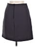 Wrapper 100% Polyester Solid Gray Casual Skirt Size 7 - 8 - photo 2