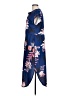 Unbranded Print Blue Casual Dress Size L - photo 5