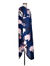 Unbranded Print Blue Casual Dress Size L - photo 4